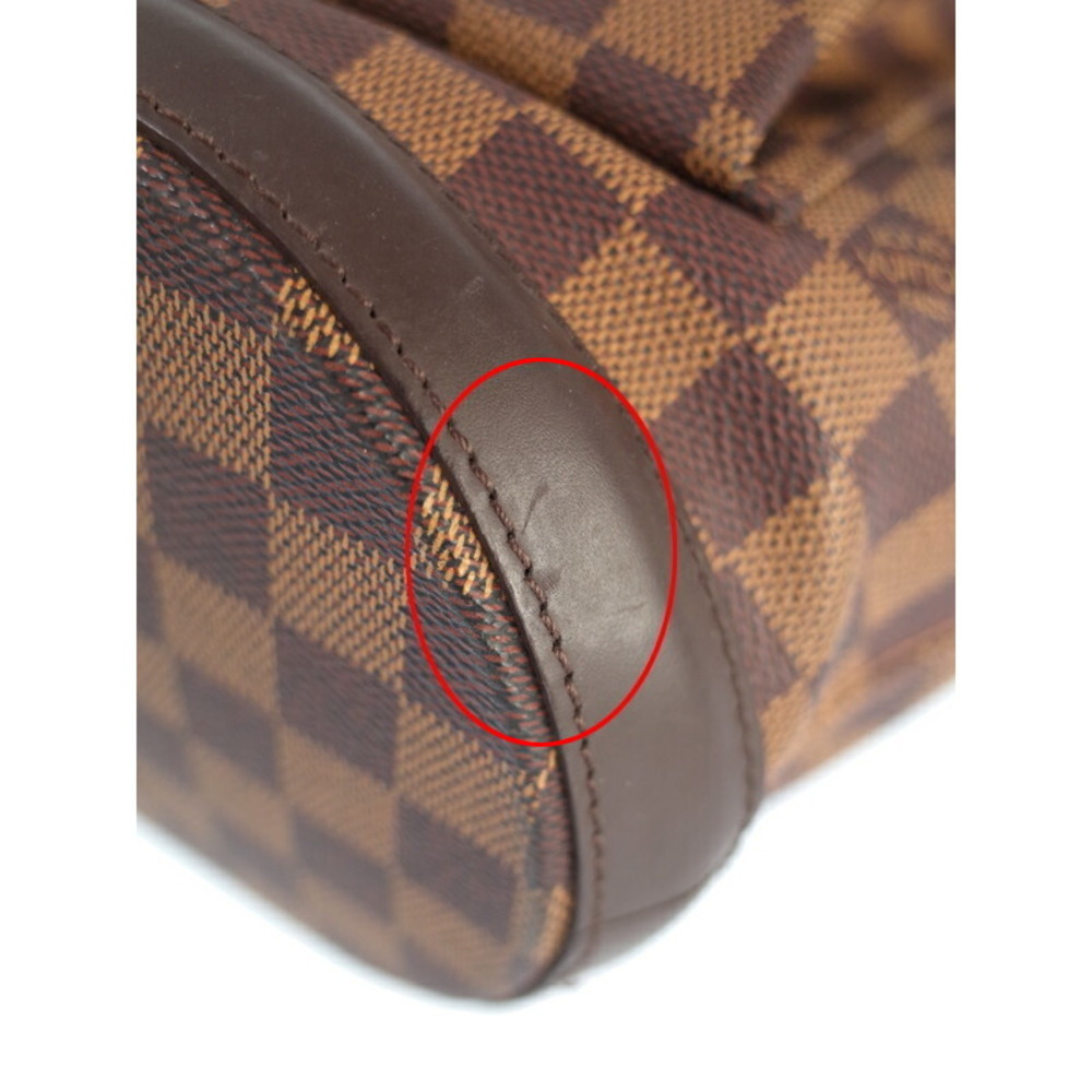 Louis Vuitton Damier Ebene Brown Manosque Tote Bag Pouch - Picture 4 of 8
